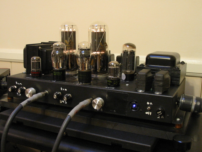 SOLD Hogan 6SN7/45/845 SET amp W/ two full sets of tubes - Asylum Trader