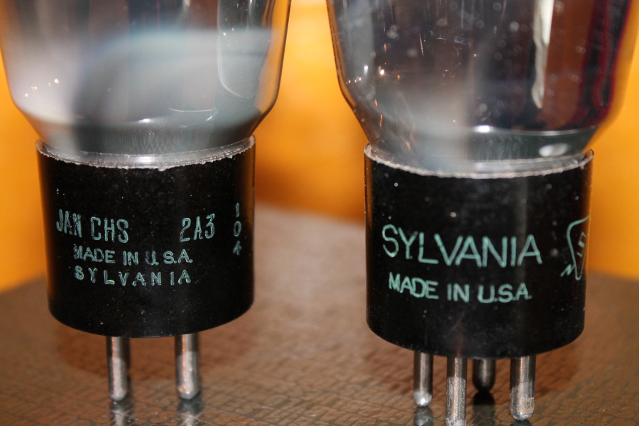 Sylvania 2A3 Pair 2A3 Tubes Made in USA - Audio Asylum Trader